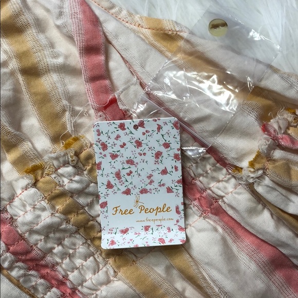 NWT Free People Do It Again Striped Mini Dress - Picture 7 of 8